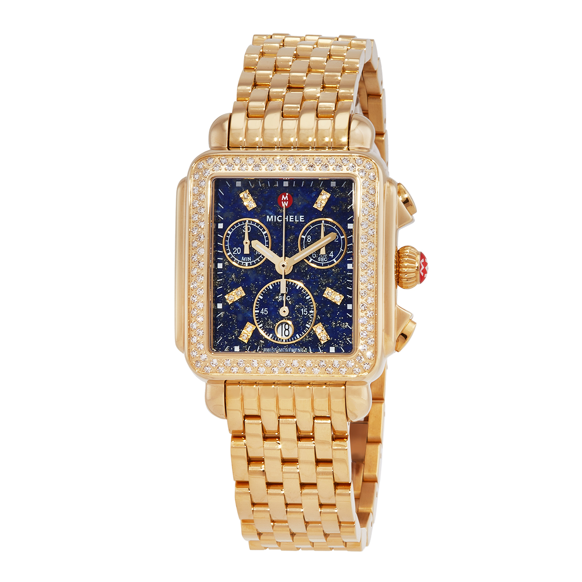 michele deco chronograph quartz diamond blue dial ladies watch mww06a000791 michele deco chronograph quartz diamond blue dial ladies watch mww06a000791