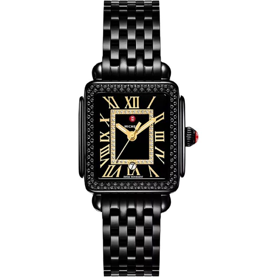 michele deco madison quartz diamond black dial ladies watch mww06g000042 michele deco madison quartz diamond black dial ladies watch mww06g000042