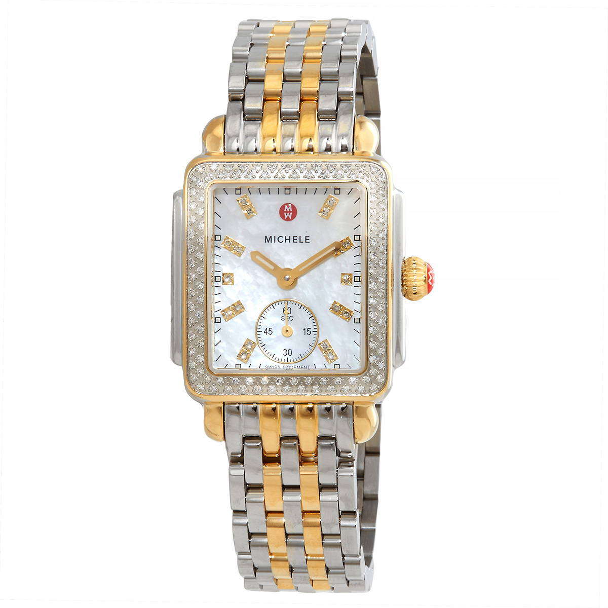 michele deco mid quartz diamond ladies watch mww06v000123 michele deco mid quartz diamond ladies watch mww06v000123
