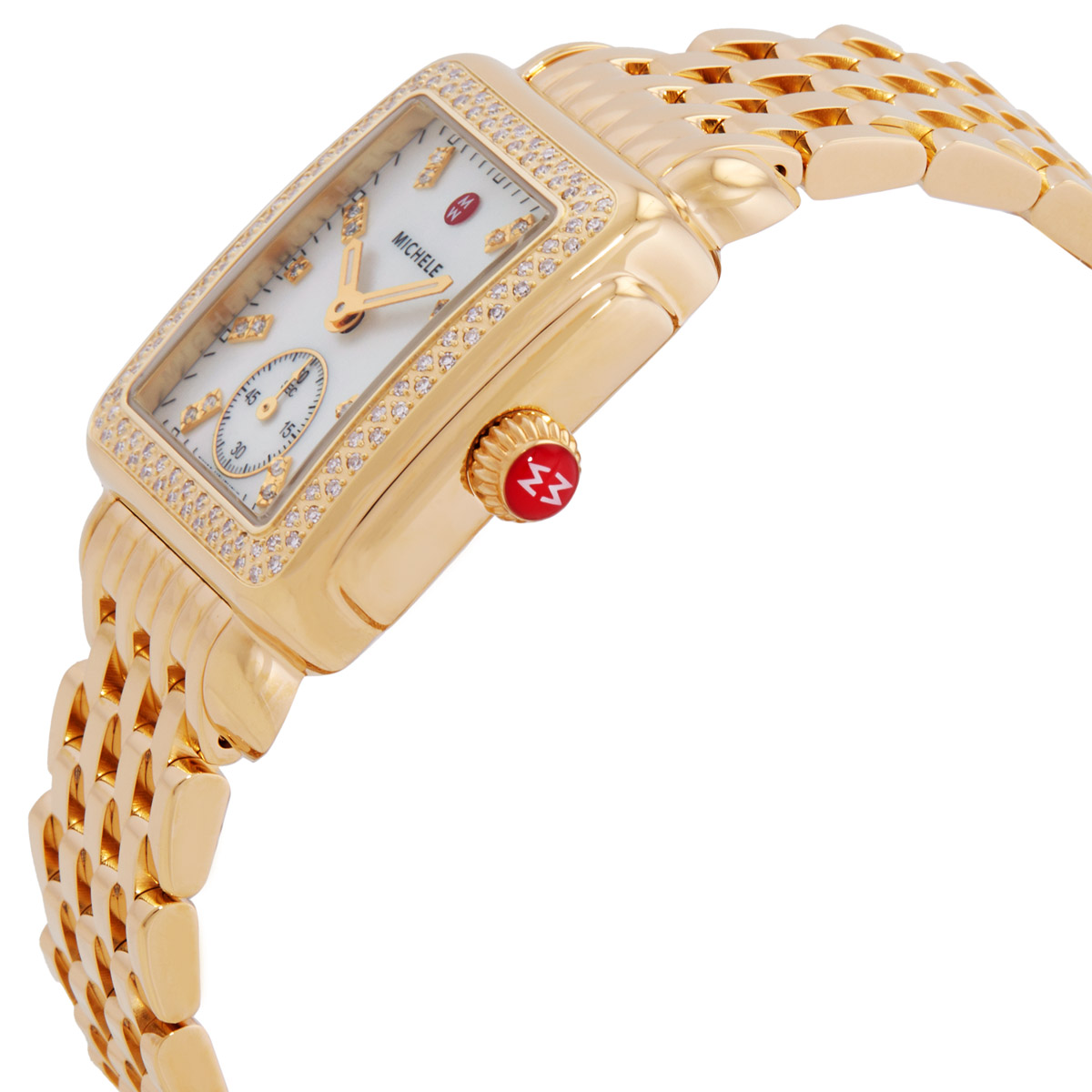 michele deco mid quartz diamond ladies watch mww06v000124 michele deco mid quartz diamond ladies watch mww06v000124