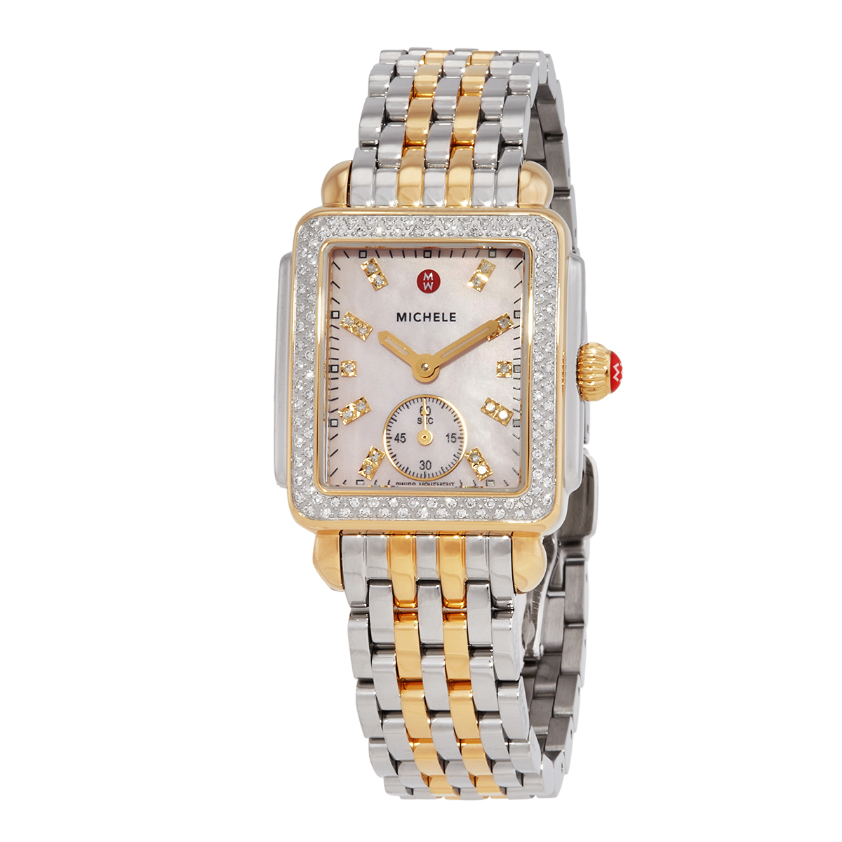 michele deco mid quartz diamond ladies watch mww06v000129 michele deco mid quartz diamond ladies watch mww06v000129