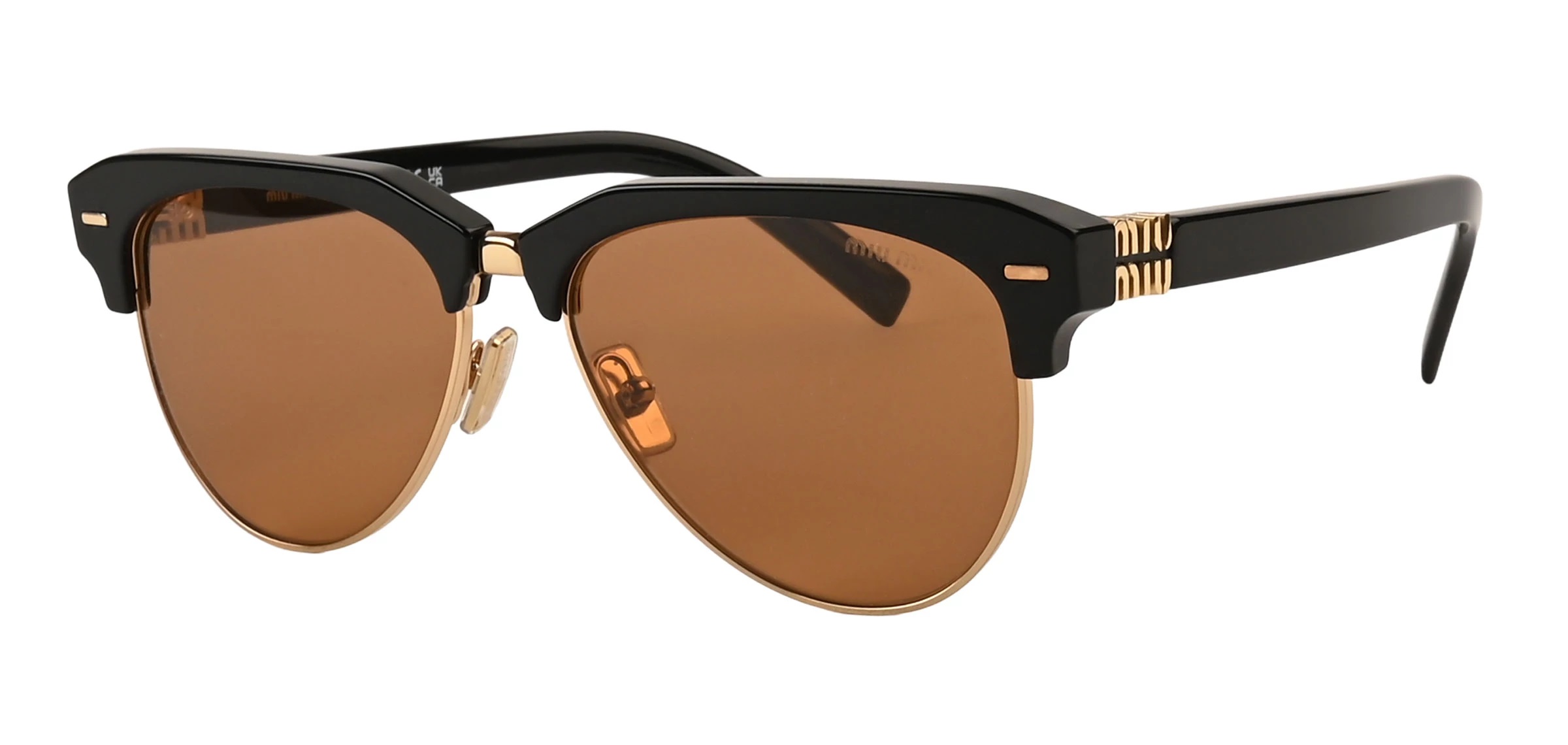 miu miu brown pilot ladies sunglasses mu 09zs 1ab2z1 57 miu miu brown pilot ladies sunglasses mu 09zs 1ab2z1 57