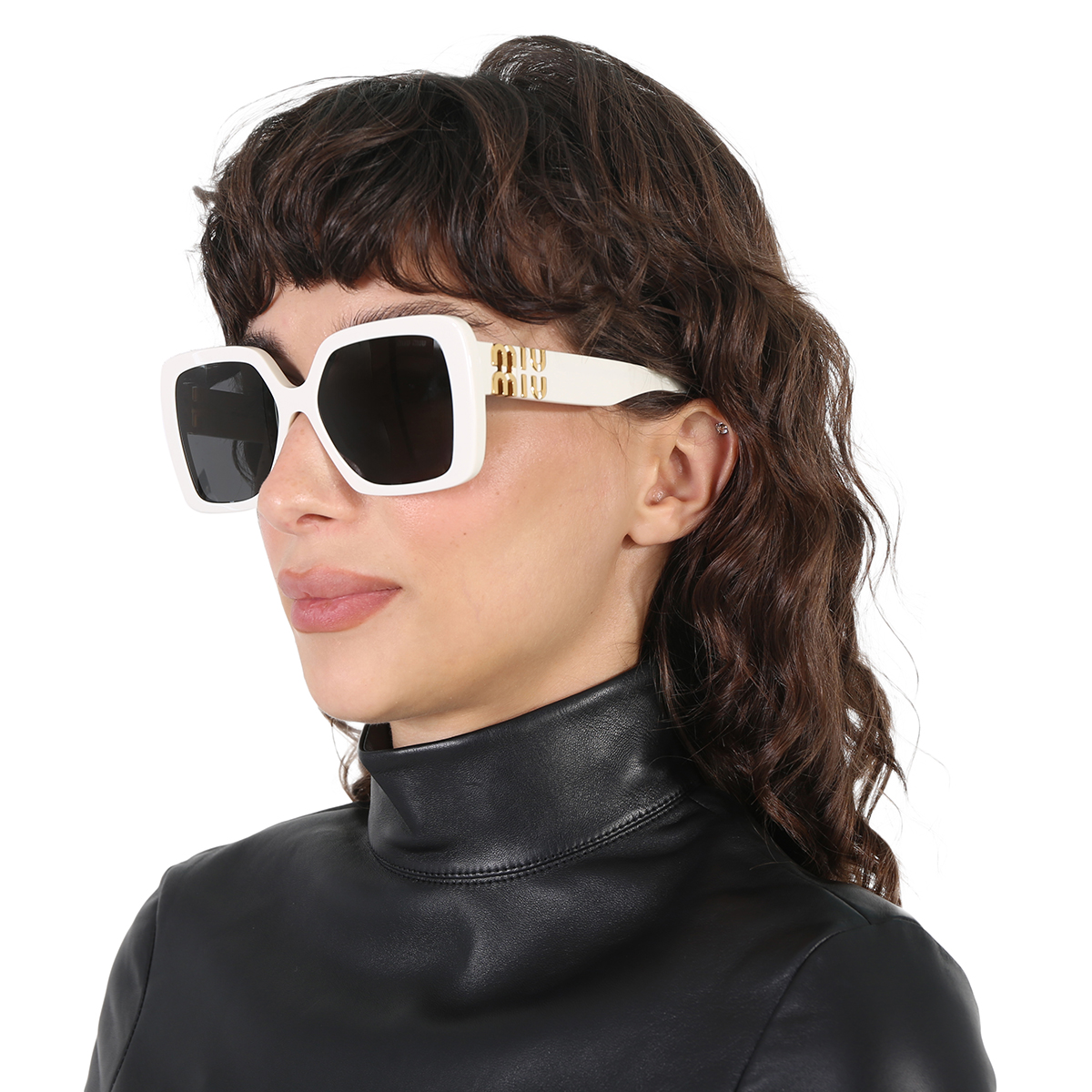 miu miu dark gray square ladies sunglasses mu 10ys 1425s0 56 miu miu dark gray square ladies sunglasses mu 10ys 1425s0 56