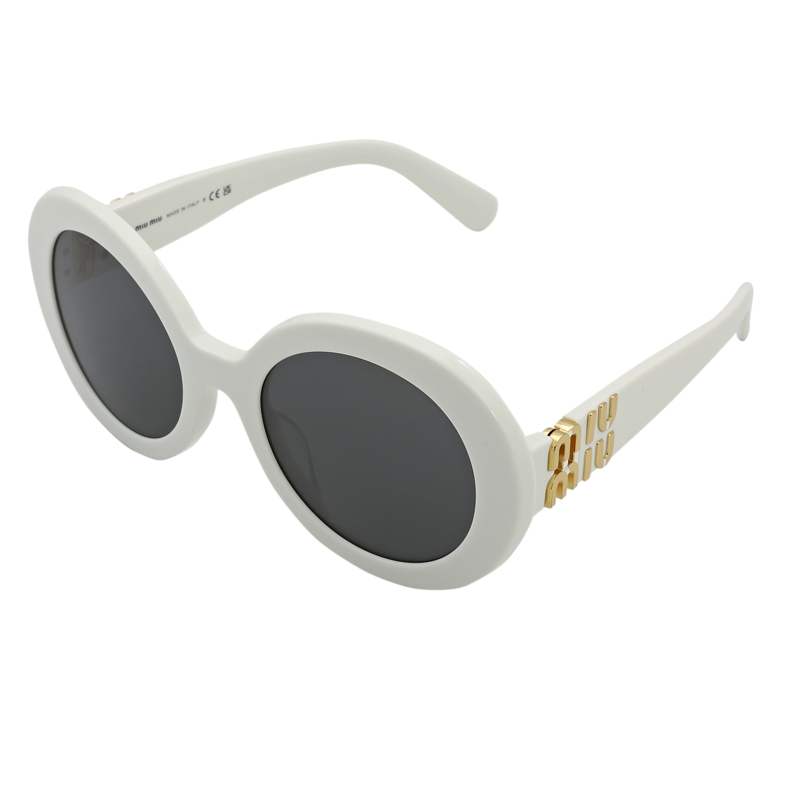 miu miu dark grey round ladies sunglasses mu 11ys 1425s0 55 miu miu dark grey round ladies sunglasses mu 11ys 1425s0 55
