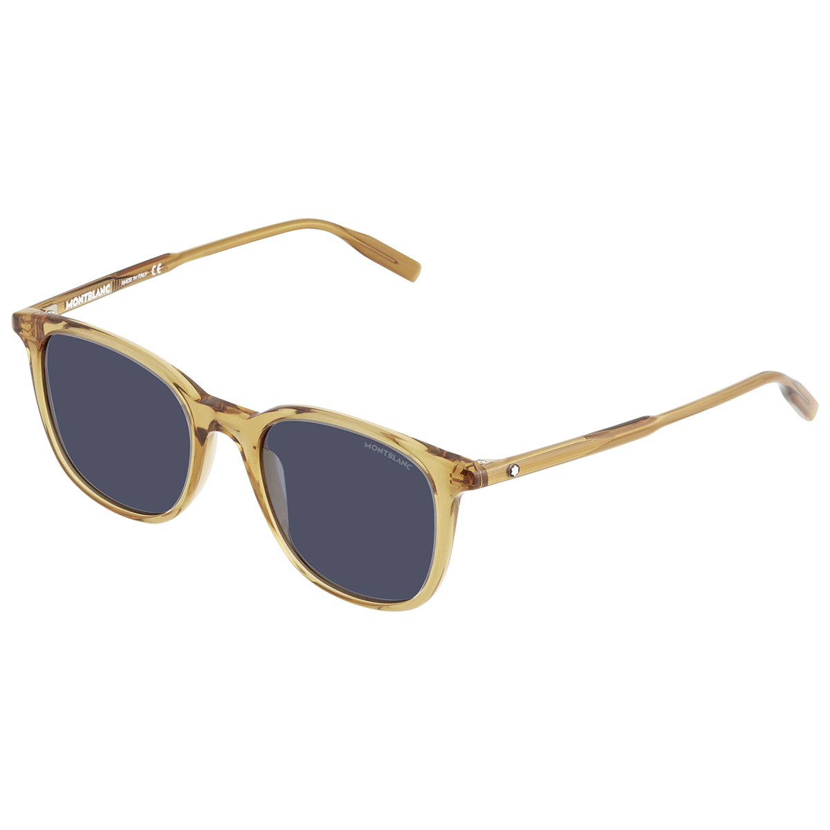 montblanc blue square men's sunglasses mb0006s 004 52 montblanc blue square men's sunglasses mb0006s 004 52