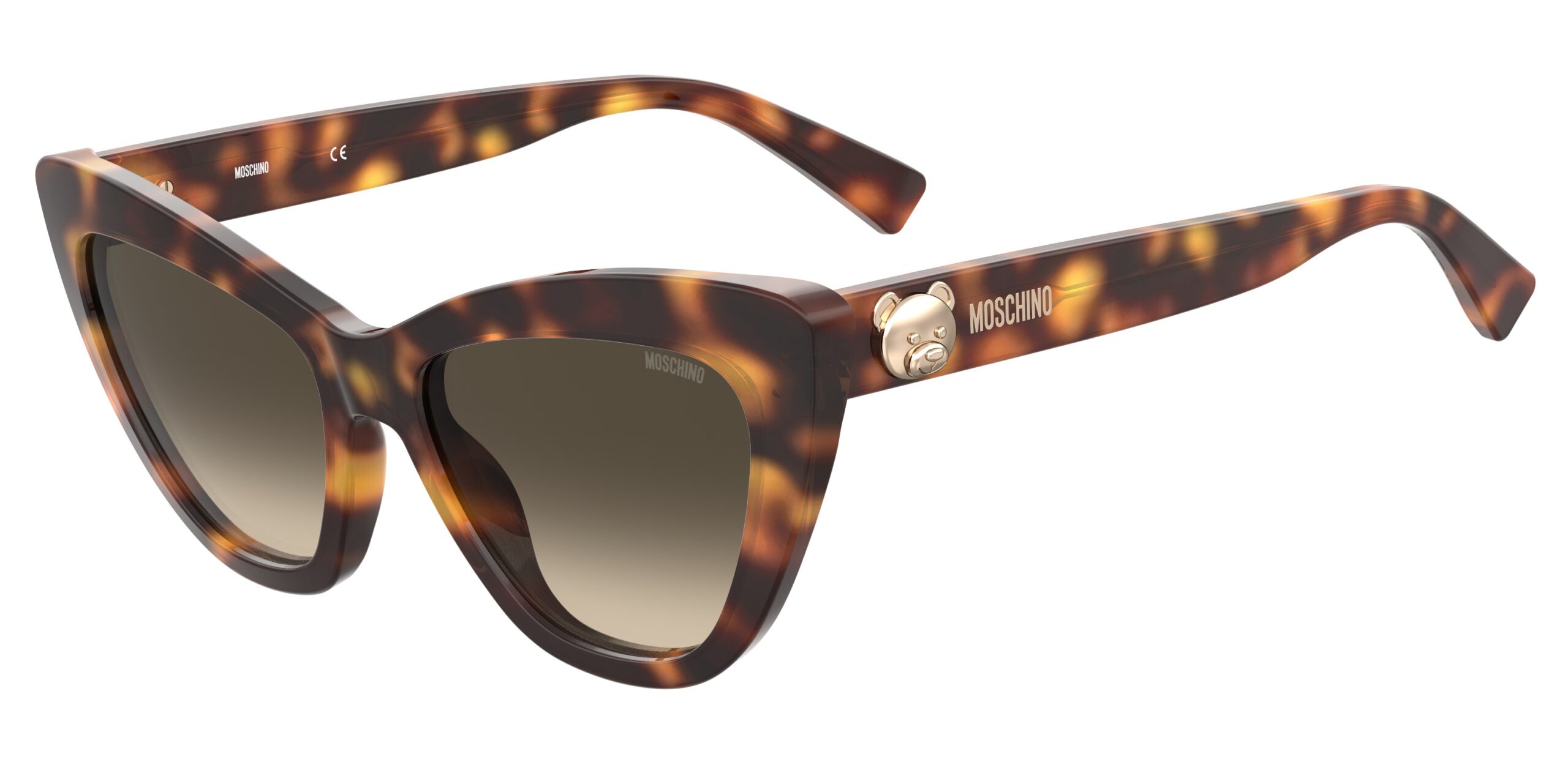 moschino brown gradient cat eye ladies sunglasses mos122s 005l/9k 54 moschino brown gradient cat eye ladies sunglasses mos122s 005l/9k 54