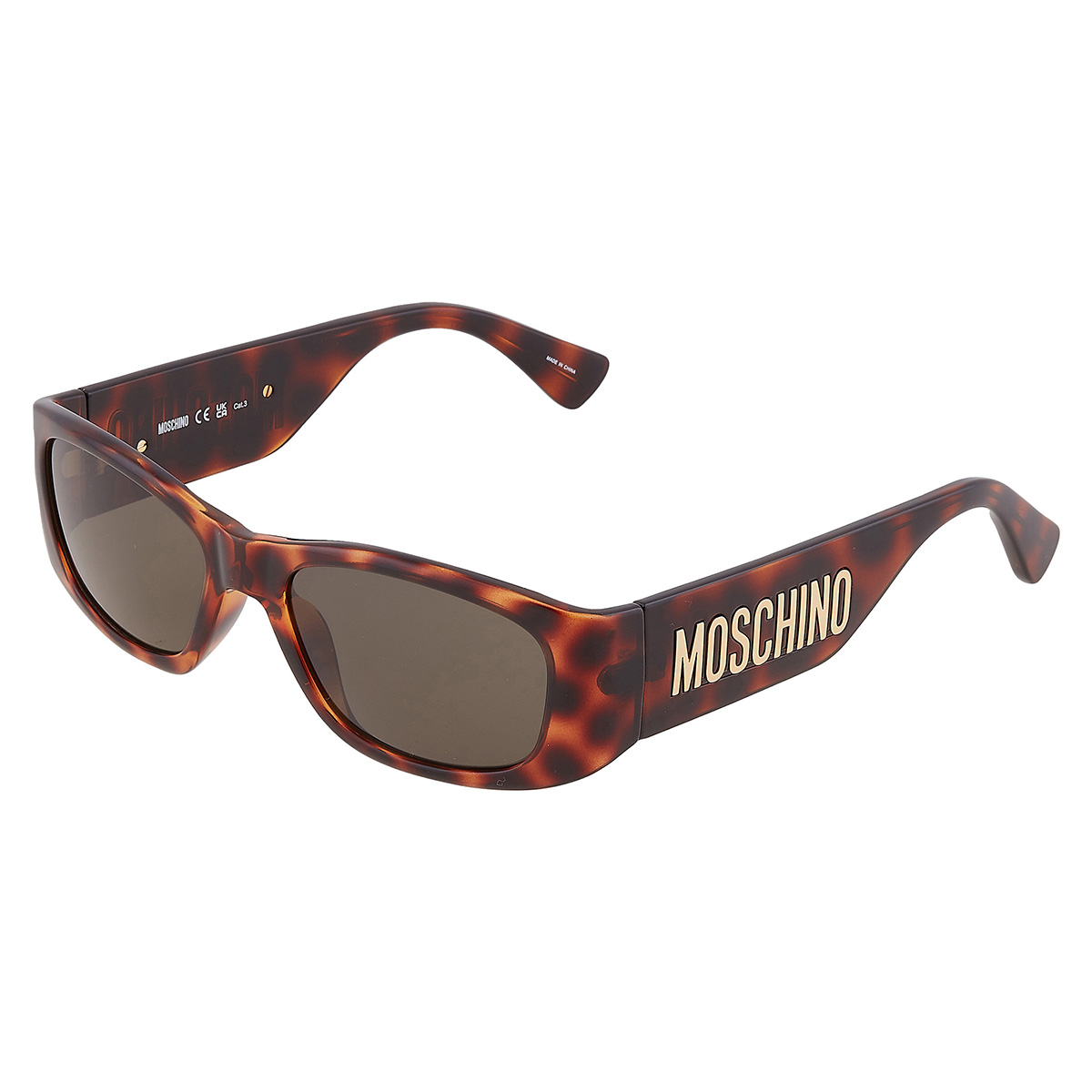 moschino brown rectangular ladies sunglasses mos145/s 005l/70 55 moschino brown rectangular ladies sunglasses mos145/s 005l/70 55