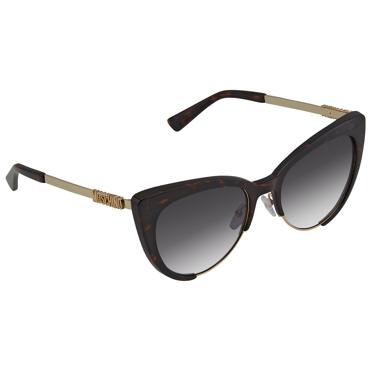 moschino grey gradient cat eye ladies sunglasses mos040/s 0086/9o 55 moschino grey gradient cat eye ladies sunglasses mos040/s 0086/9o 55