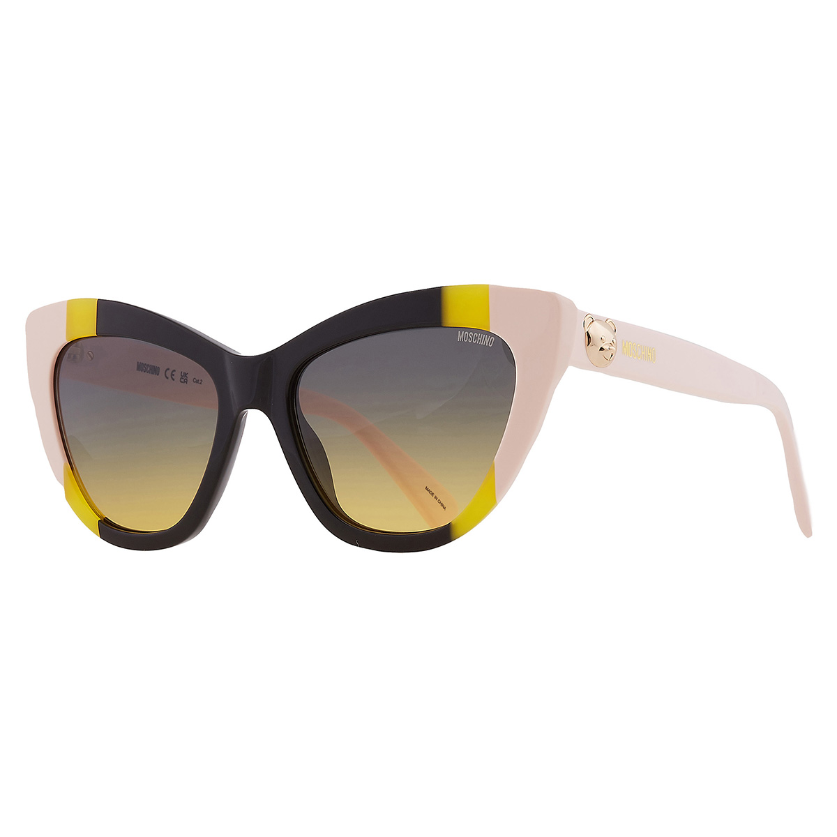 moschino grey shaded green cat eye ladies sunglasses mos122/s 071c/je 53 moschino grey shaded green cat eye ladies sunglasses mos122/s 071c/je 53