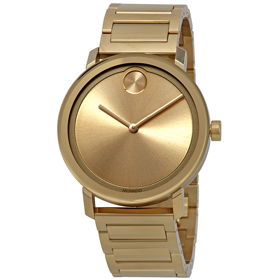 movado bold gold dial yellow gold ion plated men's watch 3600508 movado bold gold dial yellow gold ion plated men's watch 3600508