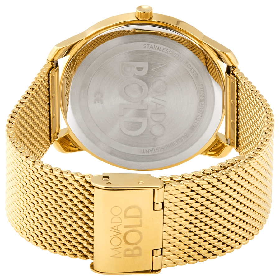 movado bold quartz gold dial yellow gold ion plated men's watch 3600588 movado bold quartz gold dial yellow gold ion plated men's watch 3600588