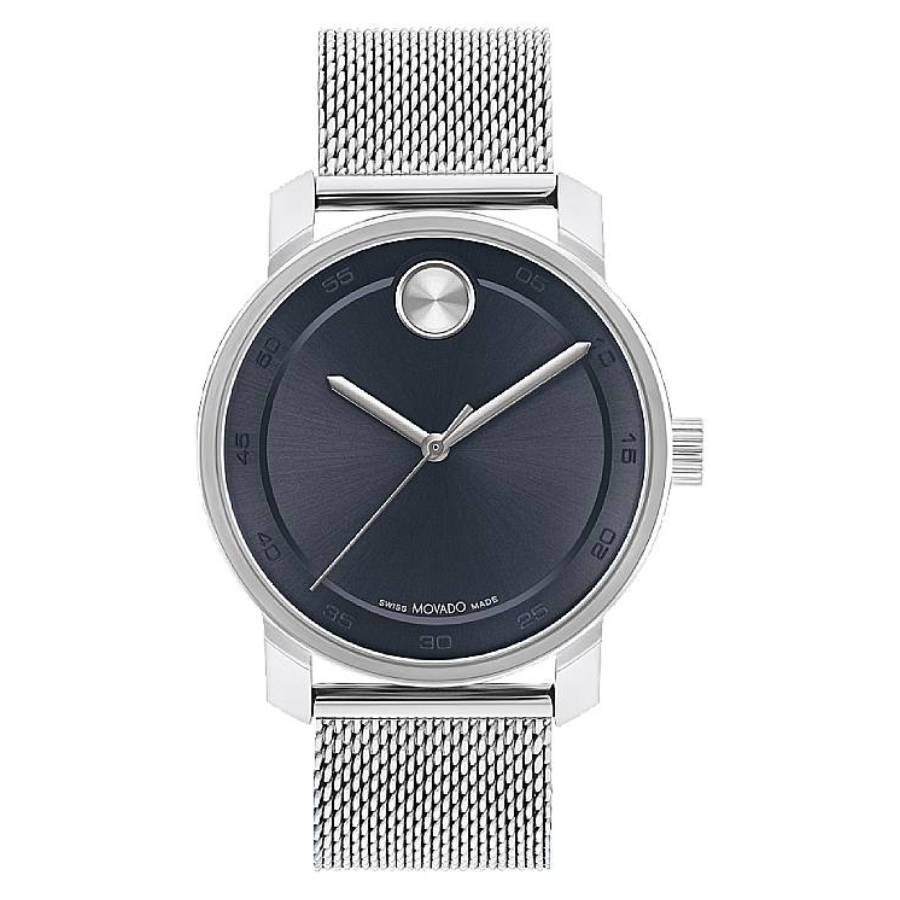 movado bold quartz blue sunray dial men's watch 3600958 movado bold quartz blue sunray dial men's watch 3600958