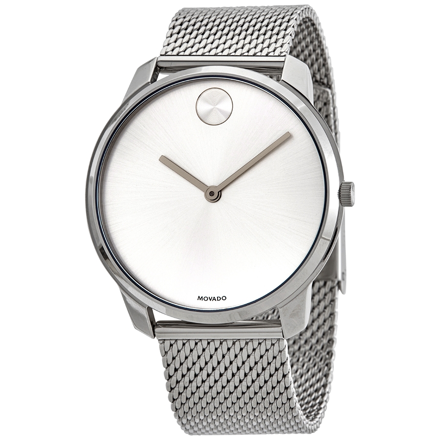 movado bold quartz silver dial stainless steel mesh men's watch 3600589 movado bold quartz silver dial stainless steel mesh men's watch 3600589