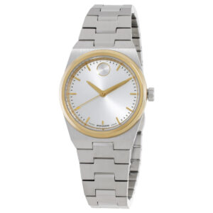 movado bold quest mini quartz white dial ladies watch 3601291