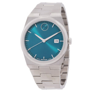 movado bold quest quartz green dial watch 3601222