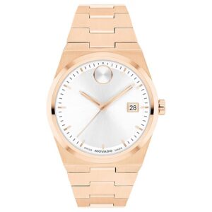movado bold quest quartz white dial ladies watch 3601188
