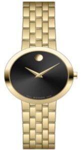 movado movado museum classic quartz black dial ladies watch 0607847