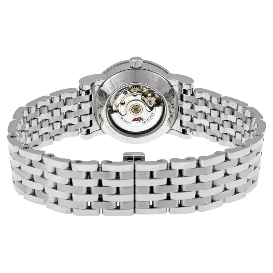 movado red label black dial stainless steel ladies watch 0606107 movado red label black dial stainless steel ladies watch 0606107