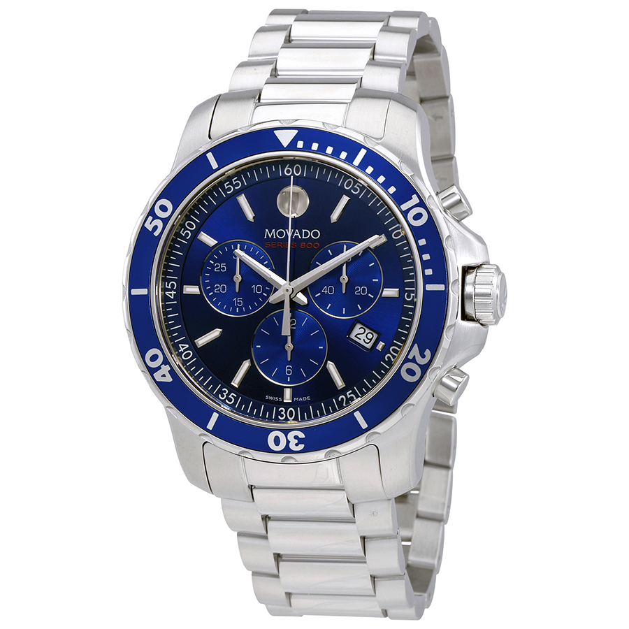 movado series 800 chronograph blue dial men's watch 2600141 movado series 800 chronograph blue dial men's watch 2600141