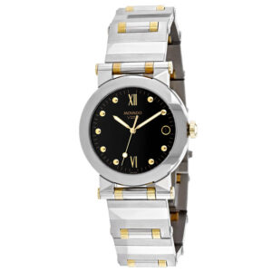 movado vizio black dial ladies watch 1603587