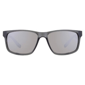 nike grey silver flash square men's sunglasses nike cruiser mi ev0834 011 59