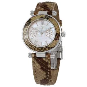 guess open box guess diver chic quartz ladies snakeskin patterned watch x35005l1s