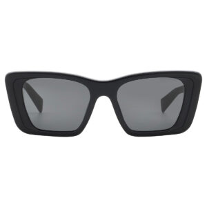 prada open box prada dark grey butterfly ladies sunglasses pr 08ys 1ab5s0 51