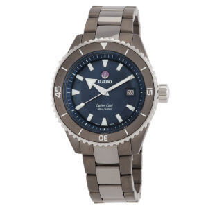 rado open box rado captain cook automatic blue dial men's watch r32144202