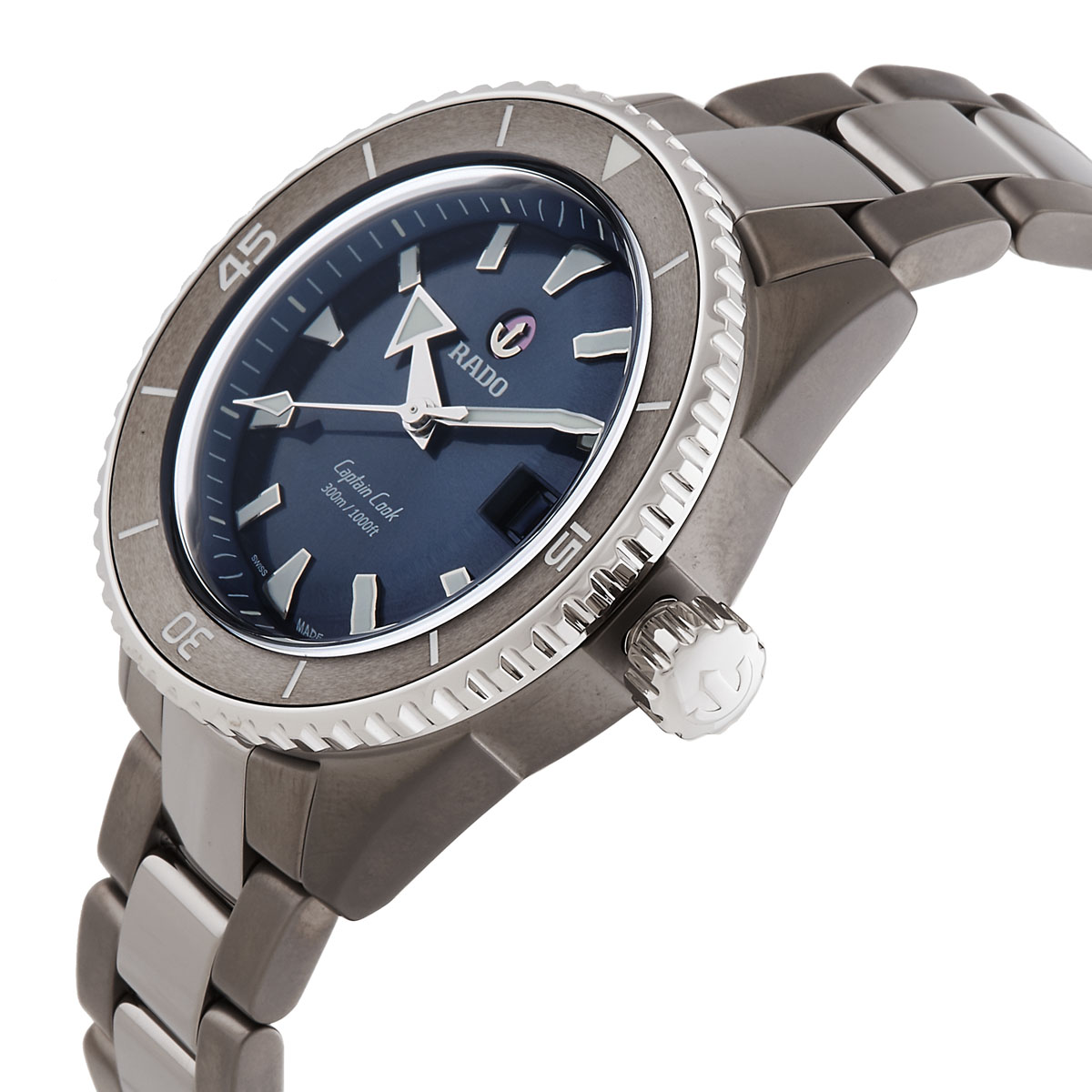 rado open box rado captain cook automatic blue dial men's watch r32144202 rado open box rado captain cook automatic blue dial men's watch r32144202