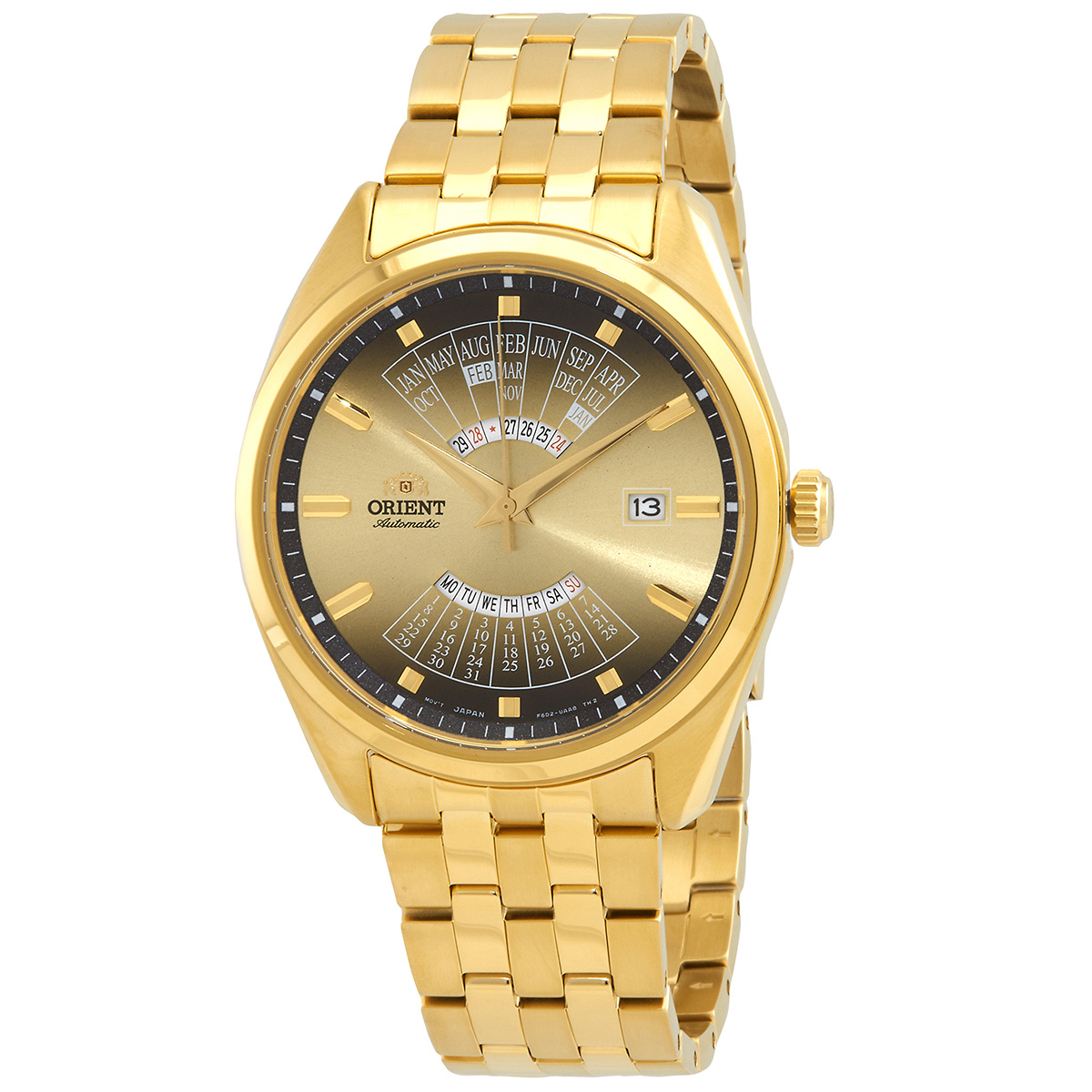 orient multi year gold dial men's watch ra ba0001g10b orient multi year gold dial men's watch ra ba0001g10b