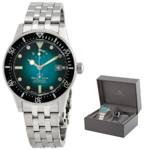 orient orient star green dial men's watch re au0602e00b