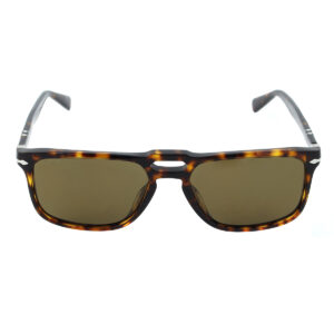 persol brown polar square men's sunglasses po3273s 24/57 55