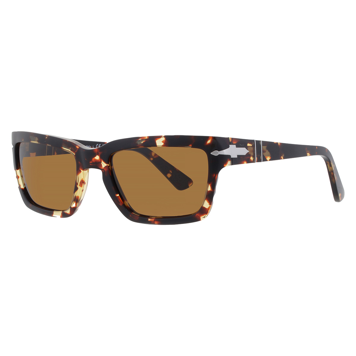 persol brown rectangular men's sunglasses po3363s 985/33 55 persol brown rectangular men's sunglasses po3363s 985/33 55