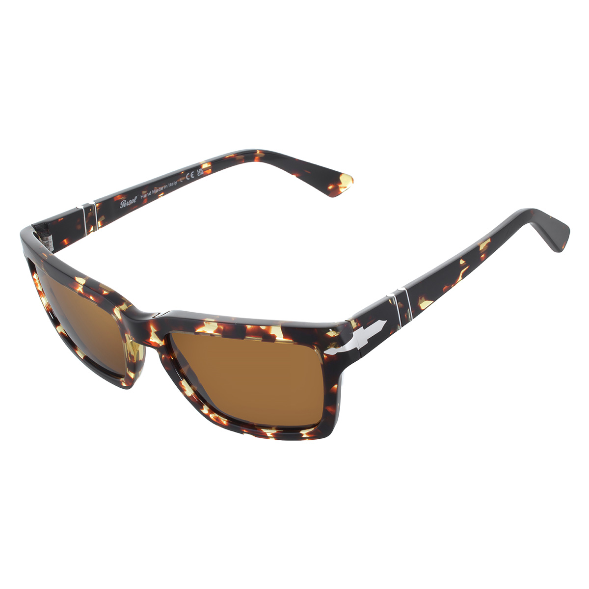persol brown rectangular men's sunglasses po3363s 985/33 57 persol brown rectangular men's sunglasses po3363s 985/33 57