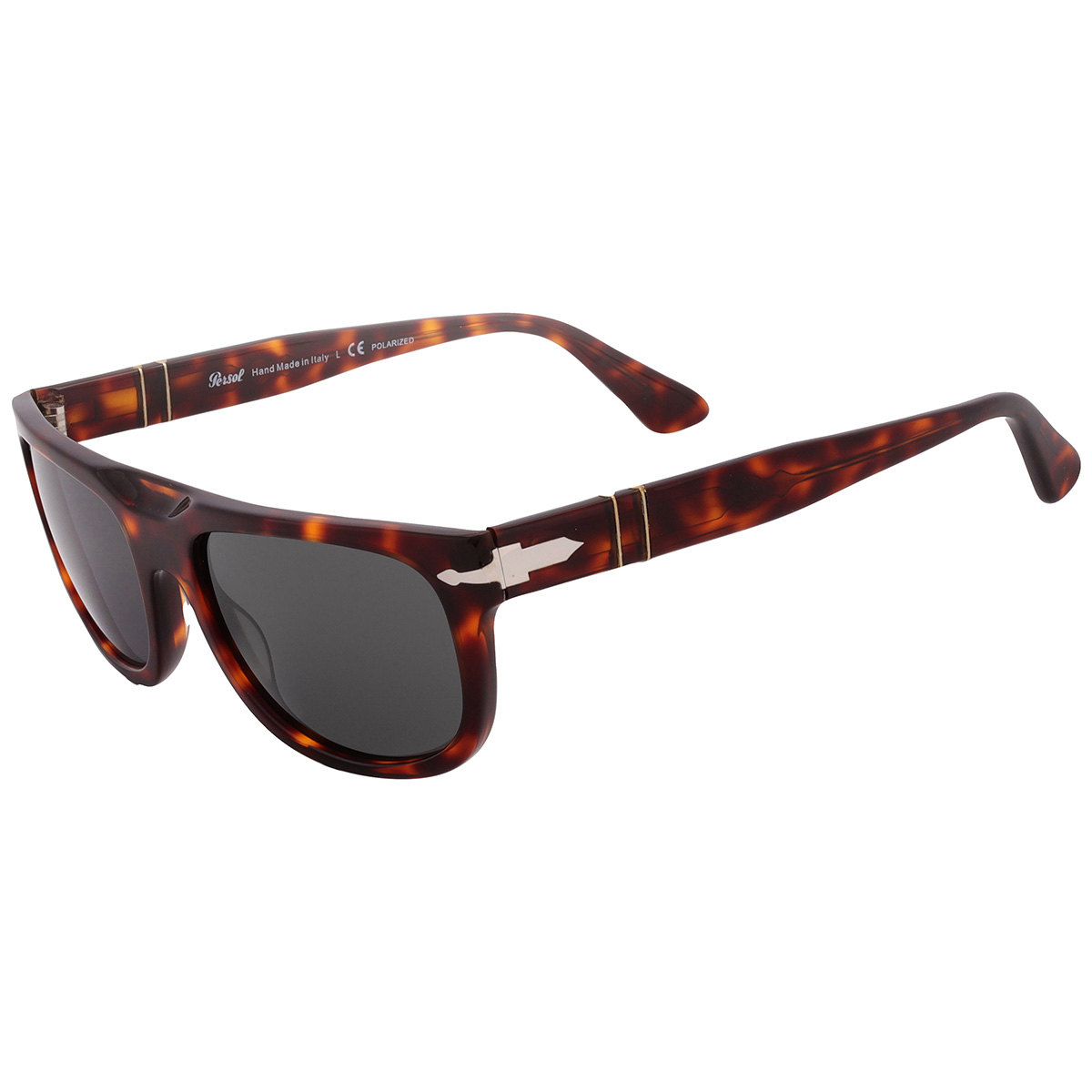 persol dark grey rectangular men's sunglasses po3271s 24/48 55 persol dark grey rectangular men's sunglasses po3271s 24/48 55