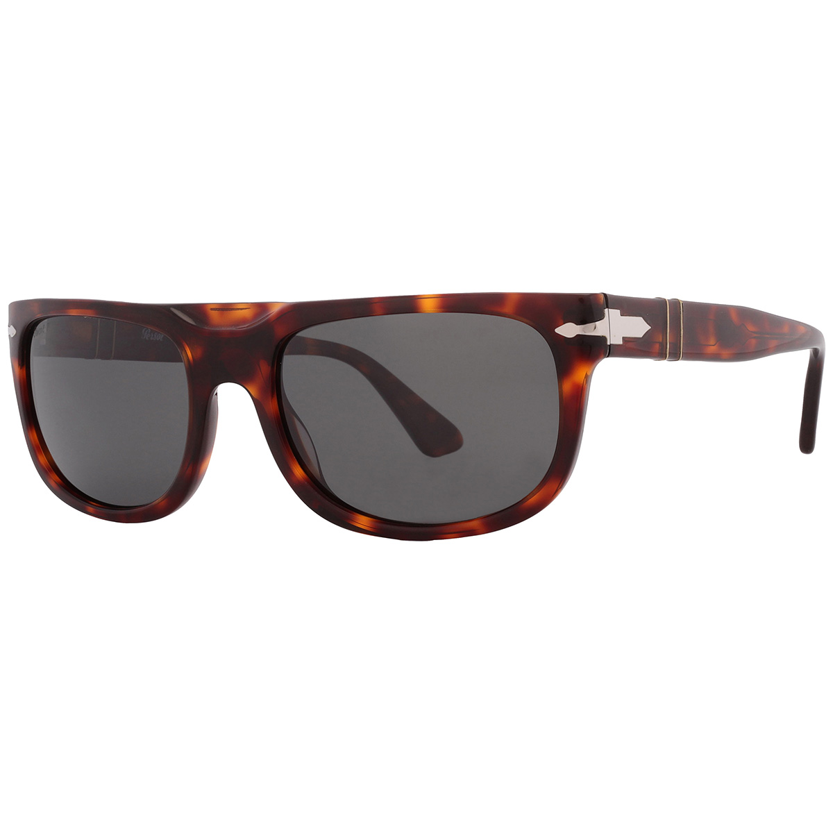 persol dark grey rectangular men's sunglasses po3271s 24/48 55 persol dark grey rectangular men's sunglasses po3271s 24/48 55