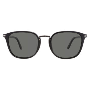 persol polarized green square men's sunglasses po3186s 95/58 53