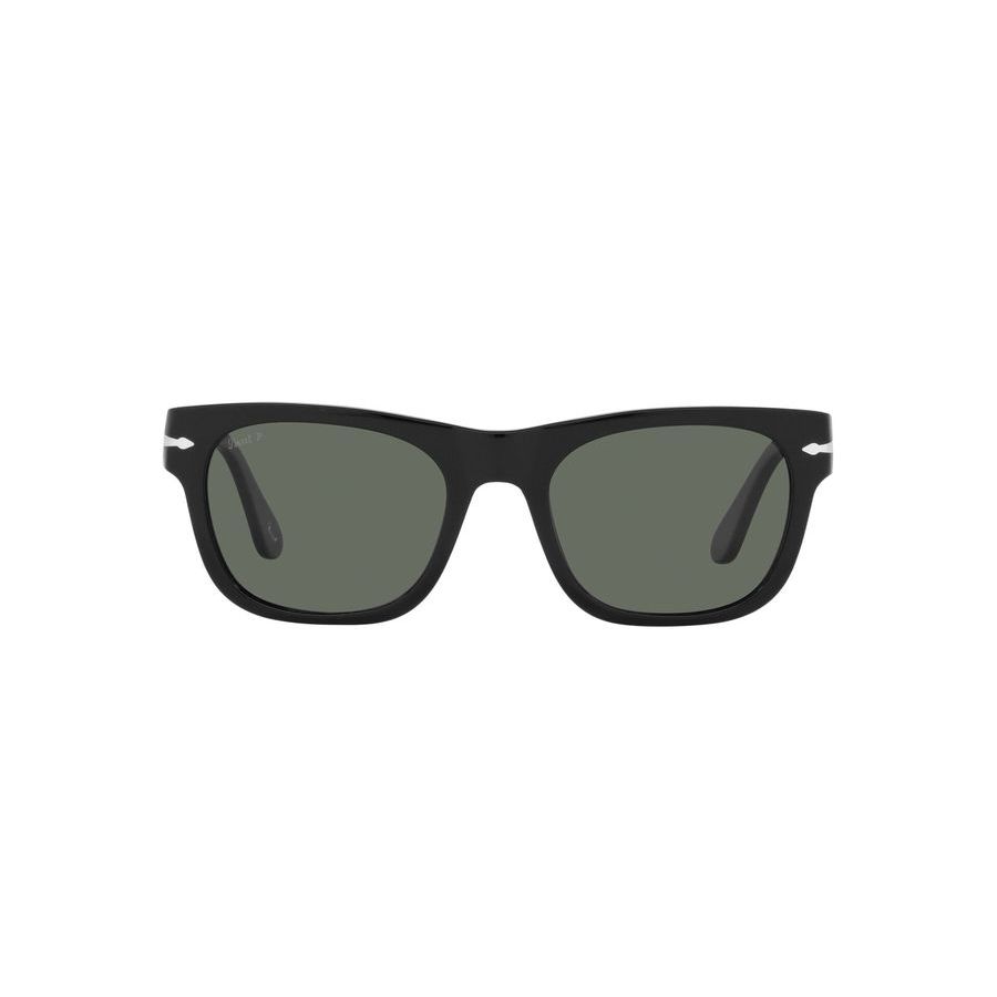persol polarized green square men's sunglasses po3269s 95/58 52 persol polarized green square men's sunglasses po3269s 95/58 52