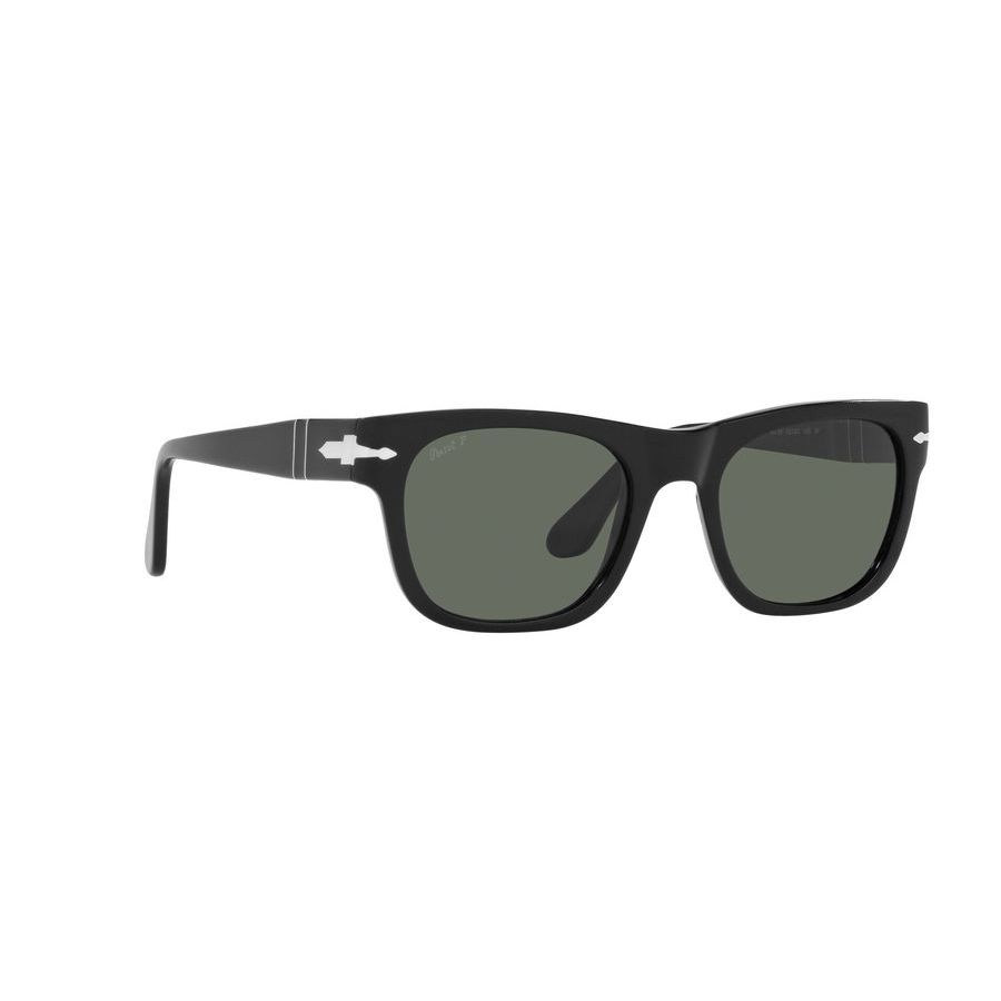 persol polarized green square men's sunglasses po3269s 95/58 52 persol polarized green square men's sunglasses po3269s 95/58 52
