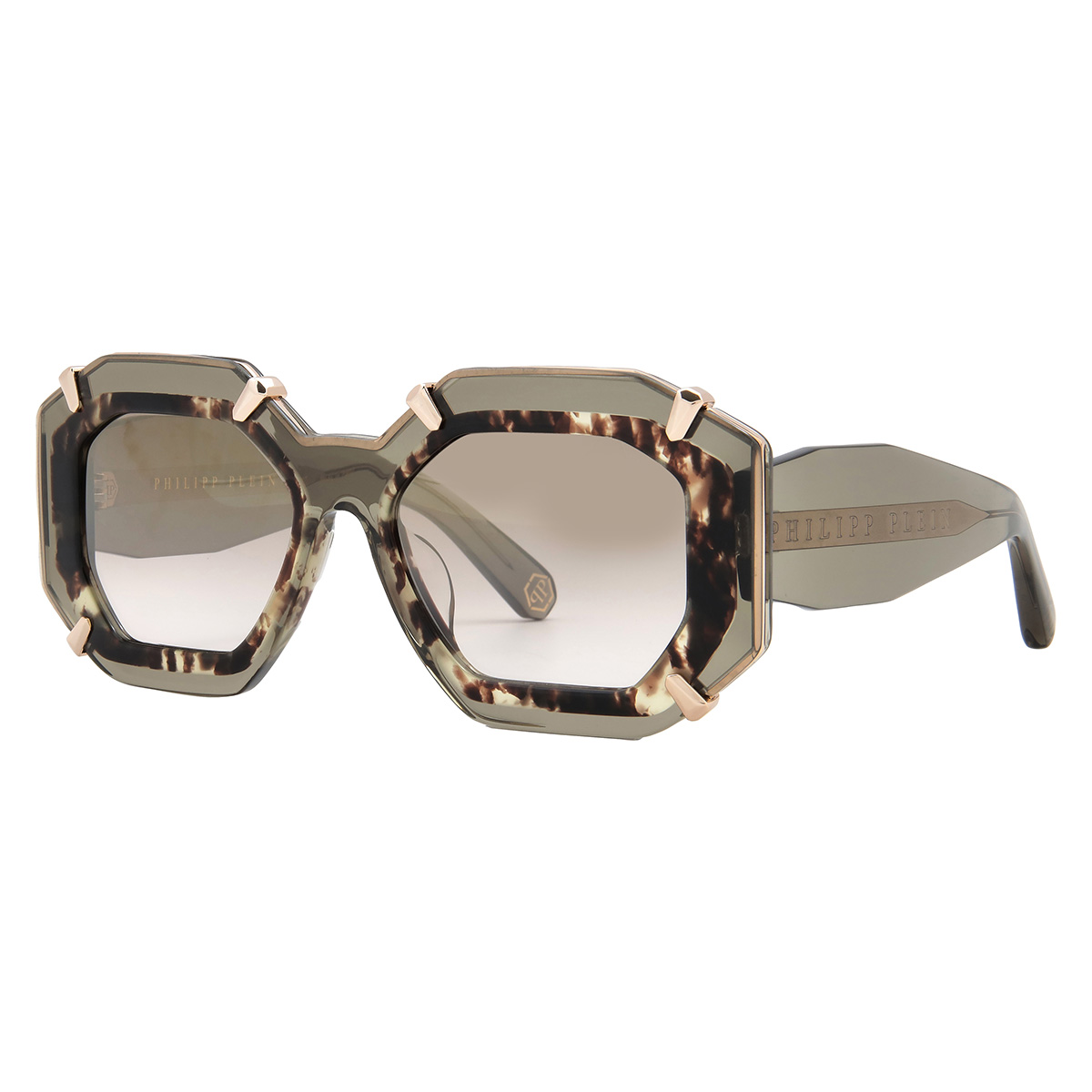 philipp plein brown gradient geometric ladies sunglasses spp098v g61g 53 philipp plein brown gradient geometric ladies sunglasses spp098v g61g 53
