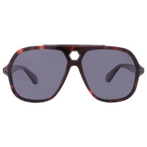 philipp plein grey navigator men's sunglasses spp004m 9atp 61