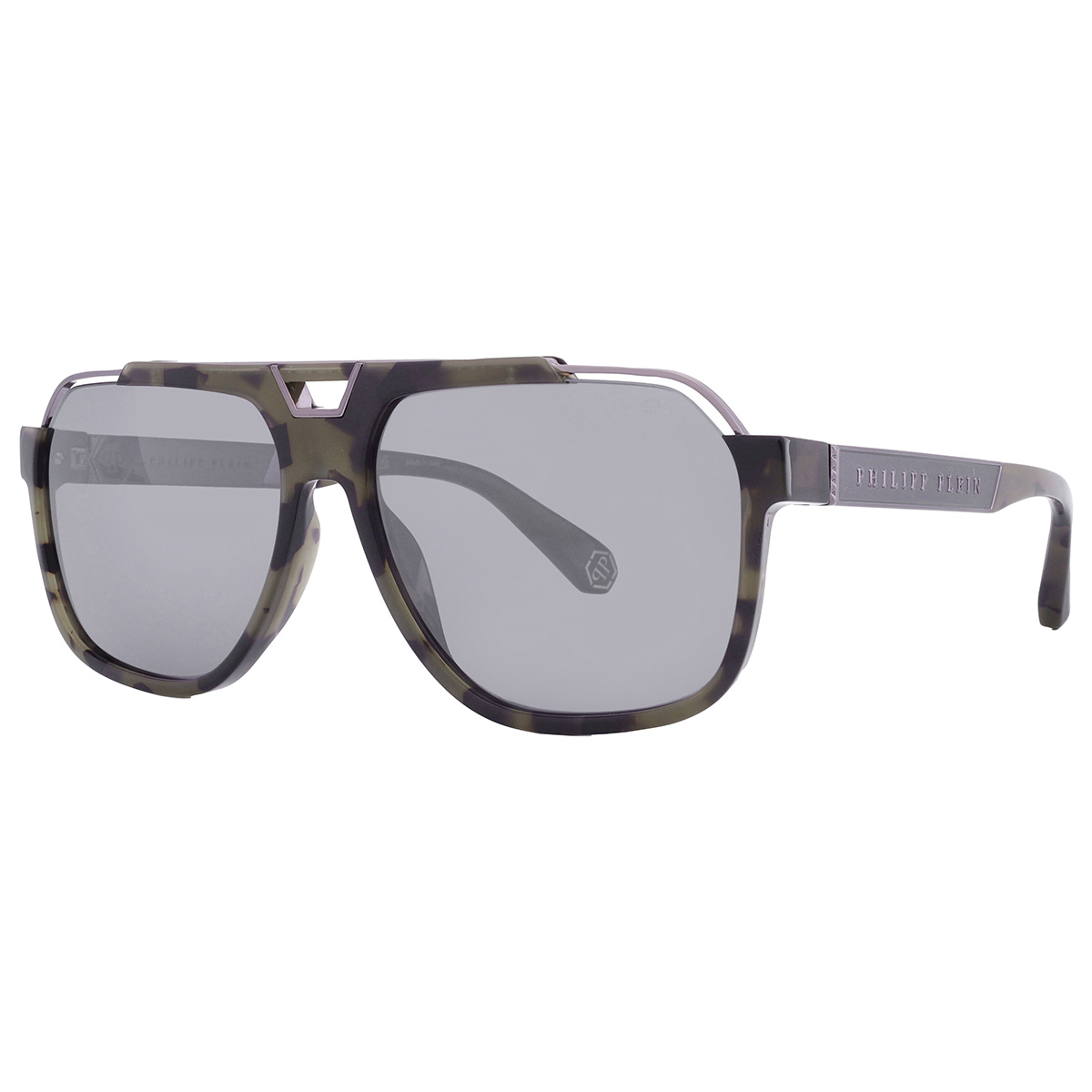 philipp plein grey navigator men's sunglasses spp046m 92ix 61 philipp plein grey navigator men's sunglasses spp046m 92ix 61
