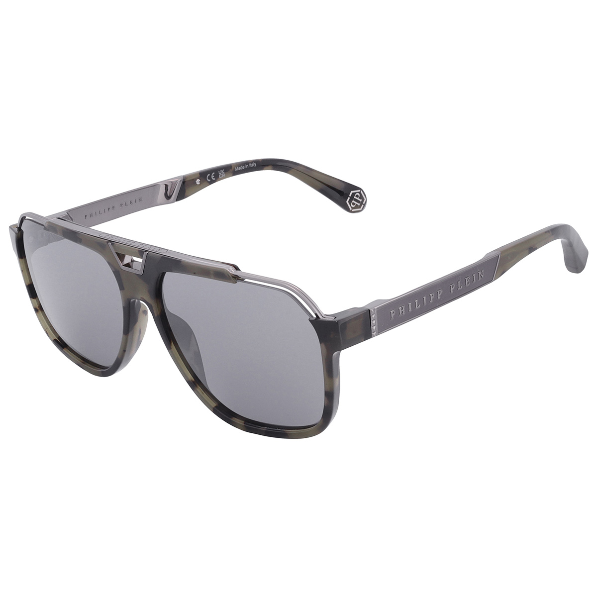 philipp plein grey navigator men's sunglasses spp046m 92ix 61 philipp plein grey navigator men's sunglasses spp046m 92ix 61