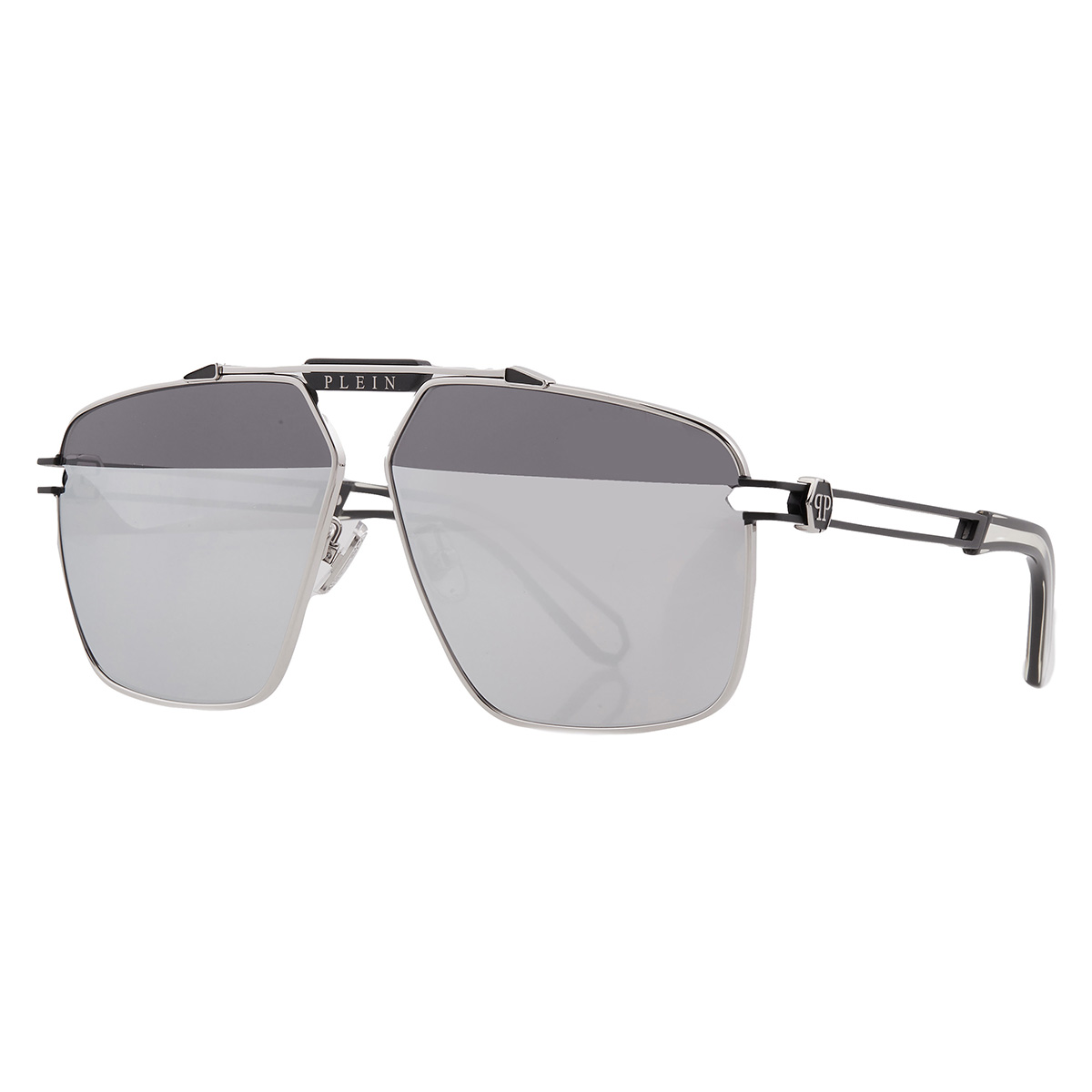philipp plein silver navigator men's sunglasses spp049m k07x 63 philipp plein silver navigator men's sunglasses spp049m k07x 63