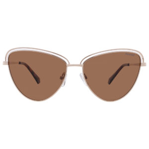 polaroid brown cat eye ladies sunglasses pld 4094/s 0j5g/sp 57