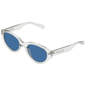 polaroid blue oval ladies sunglasses pld 6051/g/s 0kb7/c3 52