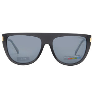 polaroid polarized grey browline ladies sunglasses pld 6221/s/x 0riw/ex 57