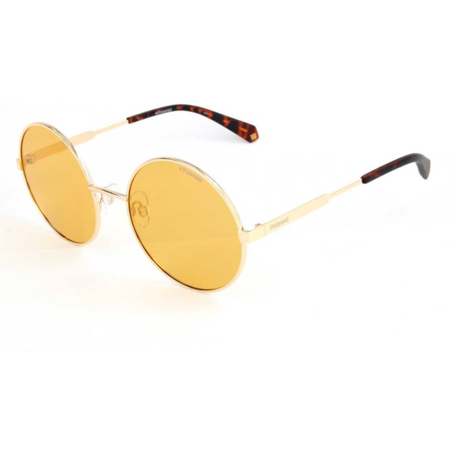 polaroid yellow round ladies sunglasses pld 4052/s 0l7q/he 55 polaroid yellow round ladies sunglasses pld 4052/s 0l7q/he 55