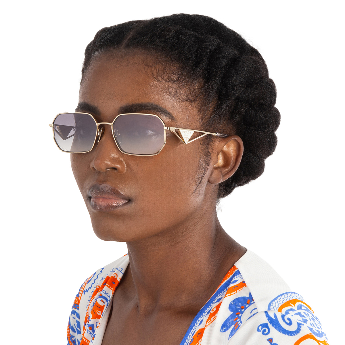 prada blue gradient mirror silver geometric ladies sunglasses pr a51s zvn30c 58 prada blue gradient mirror silver geometric ladies sunglasses pr a51s zvn30c 58