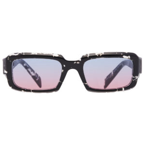 prada blue to magenta gradient rectangular men's sunglasses pr 27zs 15o60e 54